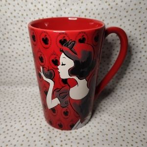 Disney Snow White Tall Mug "Just One Bite" Red Apples Disney Princess coffee cup